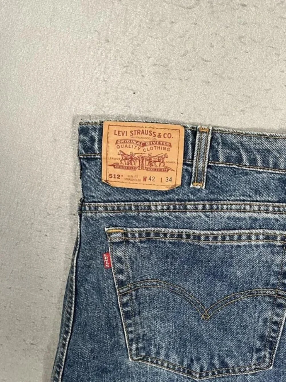 Levi’s 512 Light Blue Denim Jeans Made in Canada Vintage W42